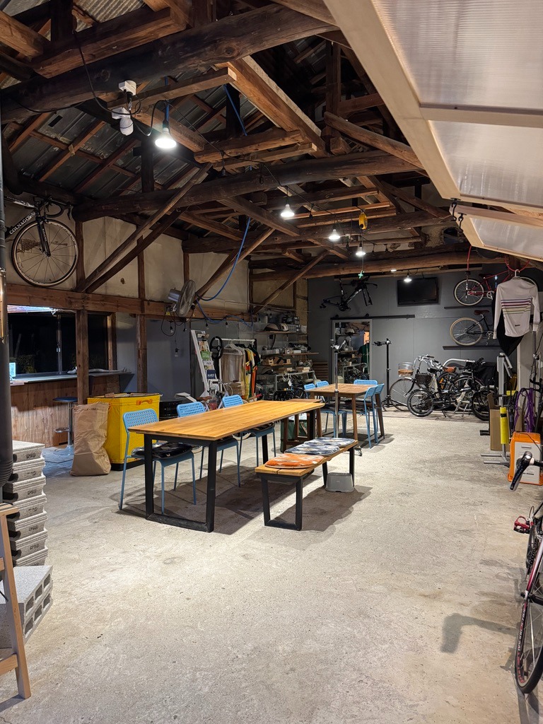 自転車店の店内